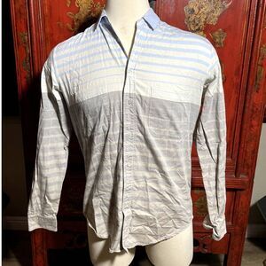 Sidian, Ersatz & Vanes Grey Blue Ivory Shirt - 15